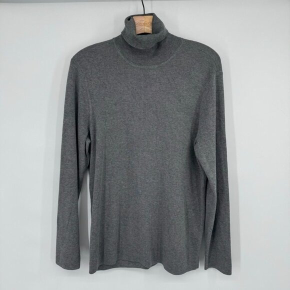 Chicos 3 womens Gray rachel Turtleneck Sweater long sleeve Size XL rayon - Picture 4 of 12
